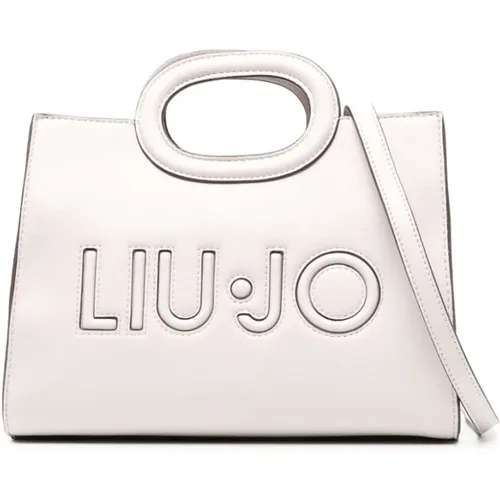 Faux Leather Bag with Gold-Tone Hardware , female, Sizes: ONE SIZE - Liu Jo - Modalova