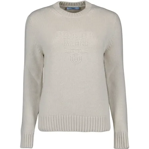 Bestickter Strickpullover Prada - Prada - Modalova