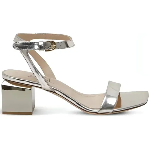 Silver High Heel Sandals , female, Sizes: 6 UK - AGL - Modalova
