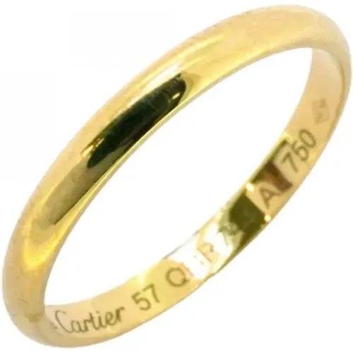 Pre-owned Gold rings , male, Sizes: ONE SIZE - Cartier Vintage - Modalova