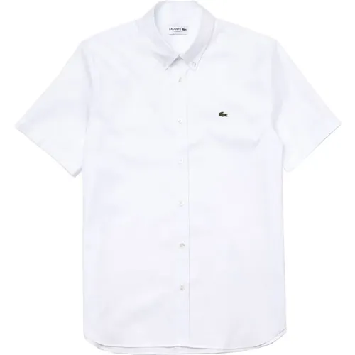 Premium Baumwoll Regular Fit Hemd mit Vichy Karomuster , Herren, Größe: 2XL - Lacoste - Modalova