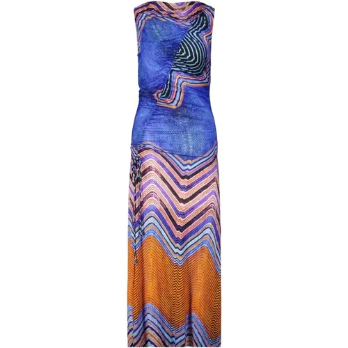 Colorful A-Line Dress with Ruched Lacing , female, Sizes: M, L - Ulla Johnson - Modalova