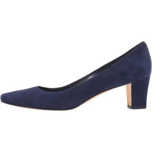 Pre-owned Suede heels , female, Sizes: 5 UK - Manolo Blahnik Pre-owned - Modalova