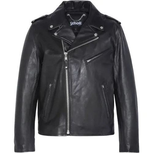 Iconische Perfecto Lederjacke , Herren, Größe: L - Schott NYC - Modalova