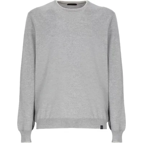 Contrast Detail Wool Sweater Men , male, Sizes: 2XL, M, XL, L, S - Fay - Modalova