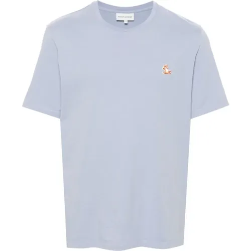 Clear T-Shirts und Polos mit Chillax Fox Patch , Herren, Größe: XL - Maison Kitsuné - Modalova