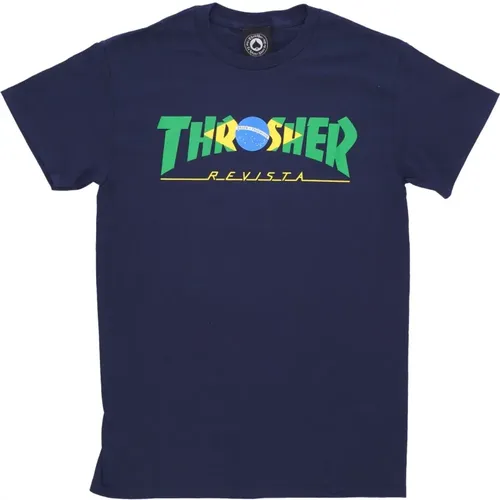 Brasilien Navy Tee Herren T-Shirt - Thrasher - Modalova