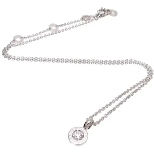 Pre-owned White Gold necklaces , female, Sizes: ONE SIZE - Bvlgari Vintage - Modalova