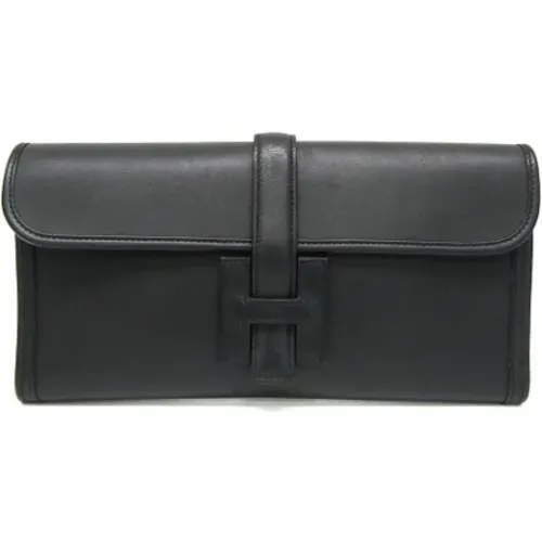 Pre-owned Leather clutches , female, Sizes: ONE SIZE - Hermès Vintage - Modalova