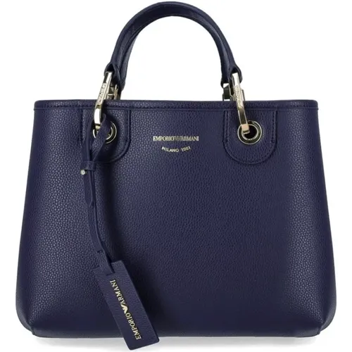 Blaue MyEA Kleine Einkaufstasche - Emporio Armani - Modalova