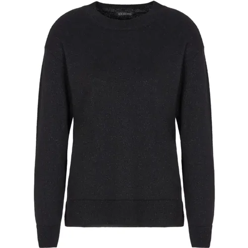 Crewneck Sweater Aw24 , male, Sizes: S, M, L - Armani Exchange - Modalova