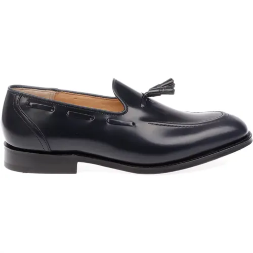 Navy Mocassino Shoes , male, Sizes: 7 1/2 UK, 6 1/2 UK, 7 UK - Church's - Modalova