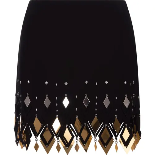 Diamond Mini Skirt , female, Sizes: XS - Paco Rabanne - Modalova