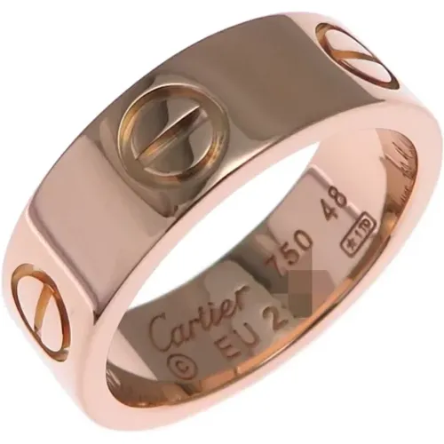 Pre-owned Rose Gold rings , female, Sizes: ONE SIZE - Cartier Vintage - Modalova