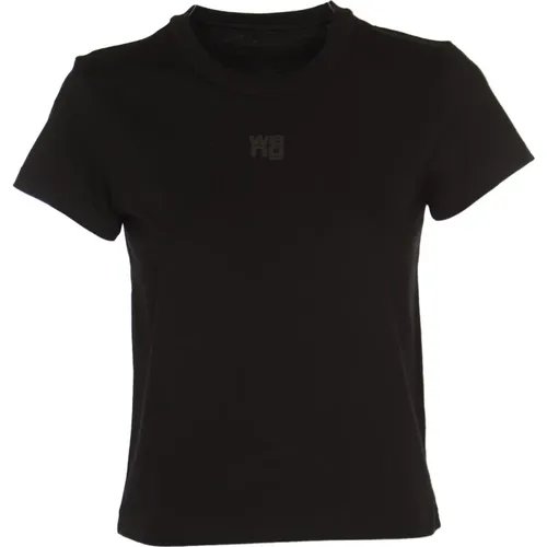 T-shirts and Polos with Puff Logo , female, Sizes: M, XS, S - alexander wang - Modalova