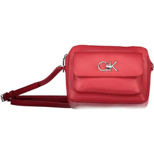 Rote Damen Umhängetasche mit Logo - Calvin Klein - Modalova