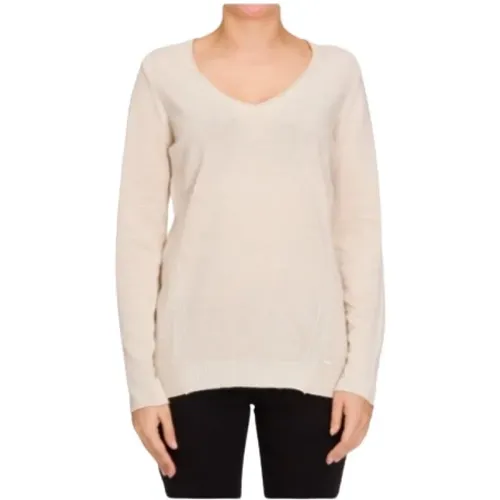 V-Ausschnitt Pullover mit Rippendetails - Emporio Armani - Modalova