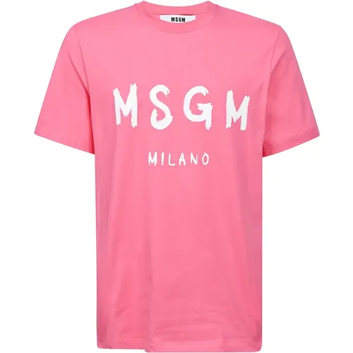T-Shirts , Herren, Größe: M - Msgm - Modalova