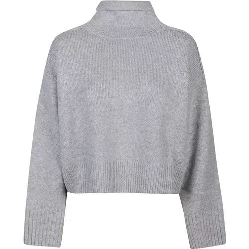 Grey Melange Stintino Turtle Neck Sweater , female, Sizes: XS - Loulou Studio - Modalova