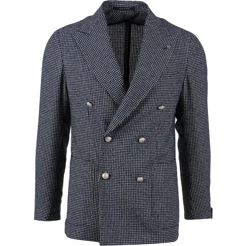 Blaue Formelle Jacke für Männer - Tagliatore - Modalova