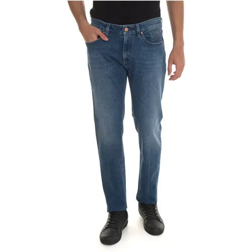 Denim Jeans with Zip Closure , male, Sizes: W38, W36, W40 - Jeckerson - Modalova