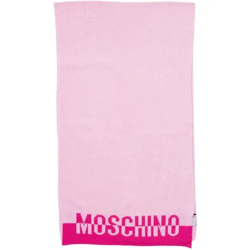 Rosa Wollmischung Schal Moschino - Moschino - Modalova
