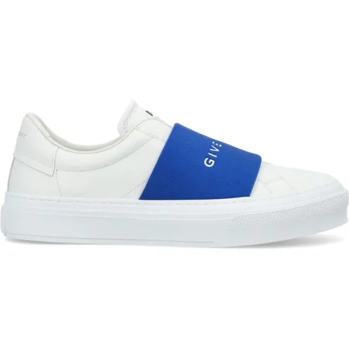 City Sport Weiß/Blau Slip-On Sneakers , Herren, Größe: 40 EU - Givenchy - Modalova