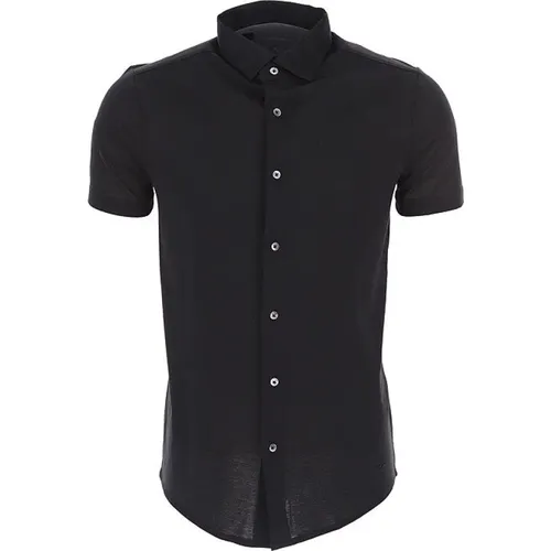 Schwarzes Noos Herren T-Shirt Polo - Stilvoll und Bequem - Emporio Armani - Modalova