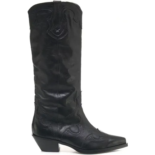 Western Ankle Boots for Women , female, Sizes: 5 UK, 4 UK, 6 UK - Curiosite - Modalova