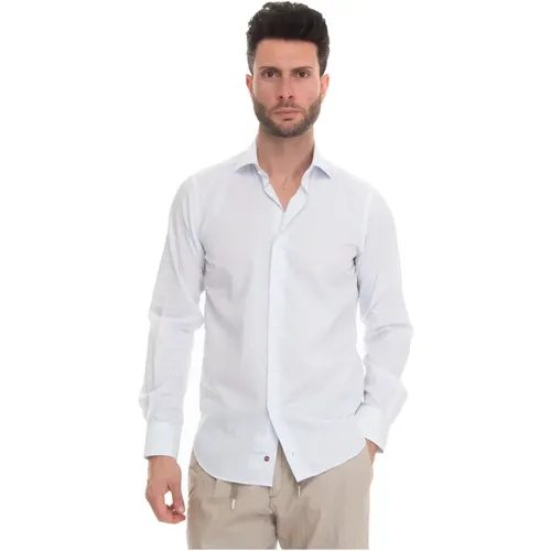 Casual Shirt with French Neck , male, Sizes: S - Càrrel - Modalova