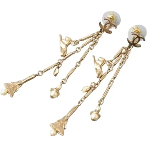 Pre-owned Metal earrings , female, Sizes: ONE SIZE - Chanel Vintage - Modalova