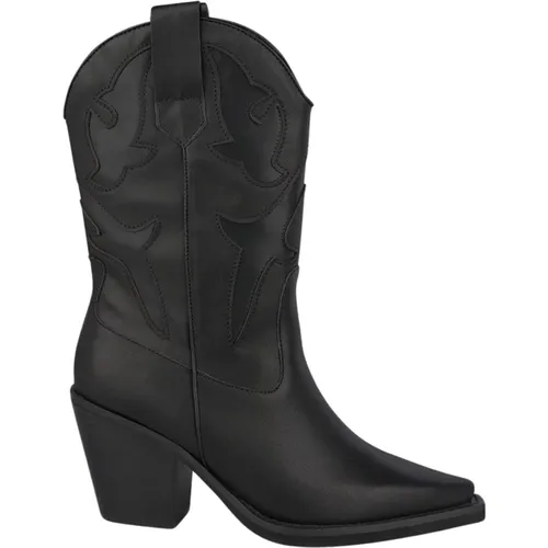 Pointed Toe Leather Boots , female, Sizes: 8 UK - Alma en Pena - Modalova