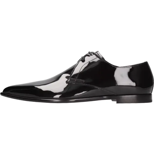 Flache Schuhe Schwarz , Herren, Größe: 40 EU - Dolce & Gabbana - Modalova