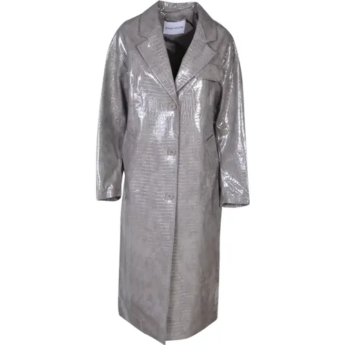 Women's Clothing Jackets & Coats Grey Ss24 , female, Sizes: XS, M, S - Stand Studio - Modalova
