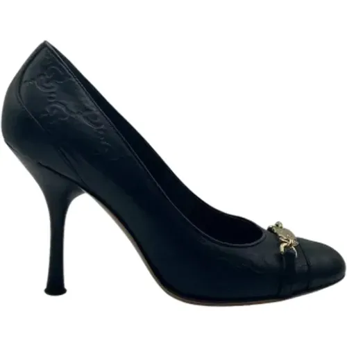 Pre-owned Leather heels , female, Sizes: 1 UK - Gucci Vintage - Modalova