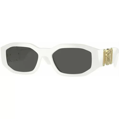 Aviator Sunglasses in and Grey , female, Sizes: 53 MM - Versace - Modalova