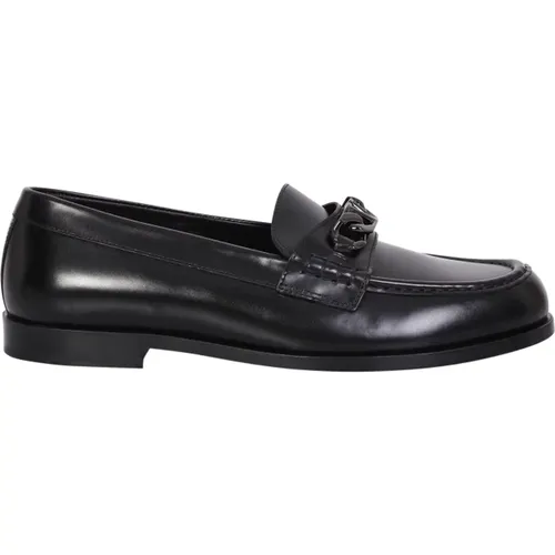 VLogo Plakett-Loafer. Raffiniertes und vielseitiges Design, dieser Schuh ist ideal für alle, die einen lässigen Look lieben - Valentino Garavani - Modalova