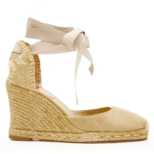 Pre-owned Canvas espadrilles , female, Sizes: 4 UK - Christian Louboutin Pre-owned - Modalova