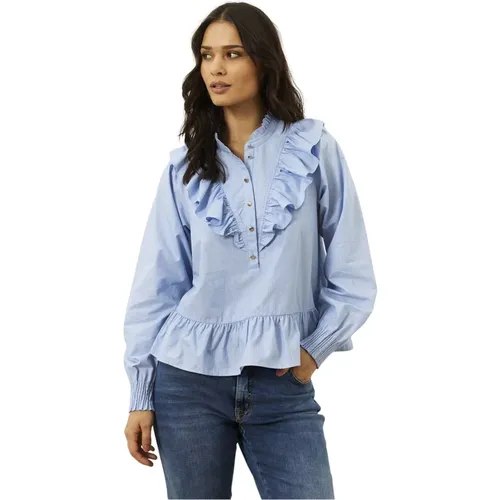 Eliana Blouse with Ruffle Details , female, Sizes: S, L, M, XL - IN Front - Modalova