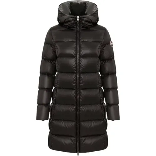 Long Iridescent Down Jacket with Fixed Hood , female, Sizes: XS, M, XL - Colmar - Modalova