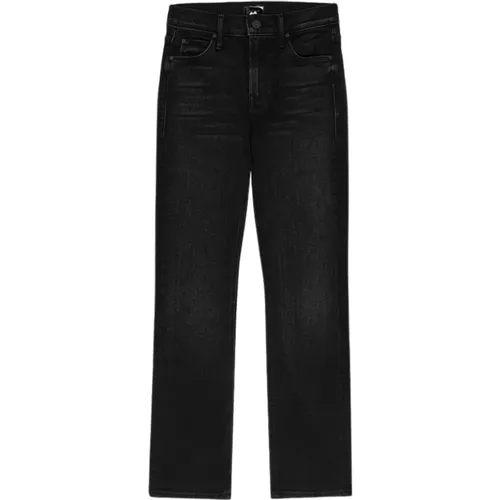 Schwarze Denim Jeans mit Whiskering , Damen, Größe: W25 - Mother - Modalova