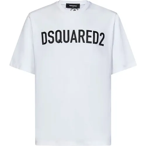 Logo Loose Fit T-Shirt , male, Sizes: S, M, XL, L - Dsquared2 - Modalova