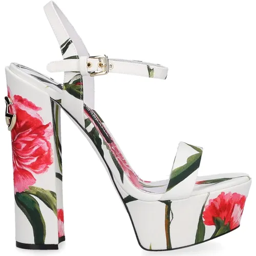 Al223 Textile Sandals , female, Sizes: 5 UK - Dolce & Gabbana - Modalova