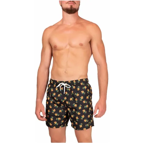 Gedruckte Microfaser Komfort Shorts - F**k - Modalova