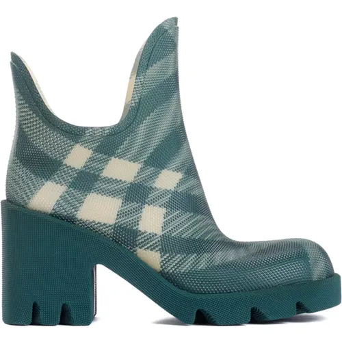 Karo Ankle Boots , Damen, Größe: 38 EU - Burberry - Modalova