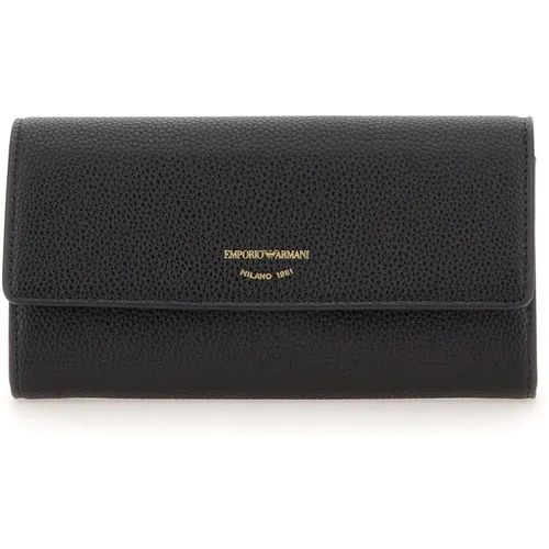 Vegan Leather Wallet , female, Sizes: ONE SIZE - Emporio Armani - Modalova