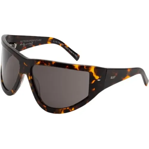 Burnt Havana Knives Sunglasses , male, Sizes: 67 MM - Retrosuperfuture - Modalova