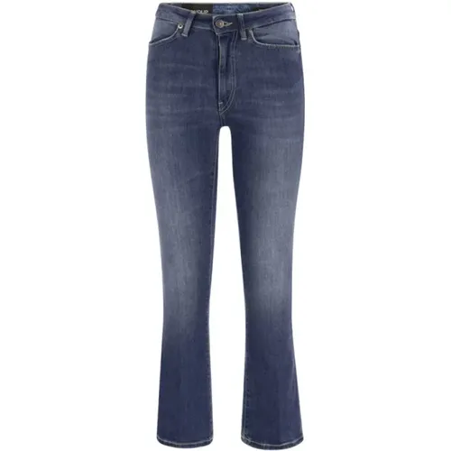 Blau Bootcut Jeans mit Flared Line , Damen, Größe: W26 - Dondup - Modalova