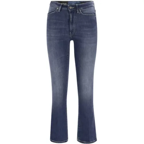 Blau Bootcut Jeans mit Flared Line , Damen, Größe: W27 - Dondup - Modalova