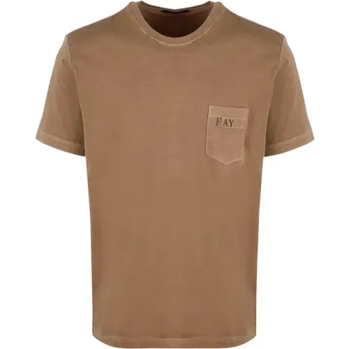 Pocket T-Shirt , male, Sizes: S, 3XL - Fay - Modalova